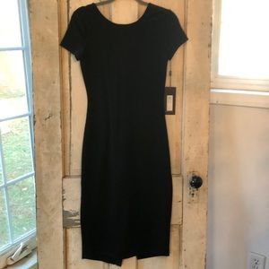 NWT Sentimental New York Black midi dress
